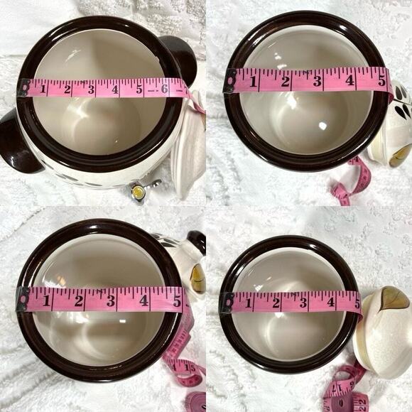 TABLETOPS GALLERY BOUNTIFUL Apples & Berries Hand Painted and Crafted Canisters - Picture 6 of 6